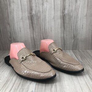 Asos Mules Womens 11 Tan Slip On Flat Shoes